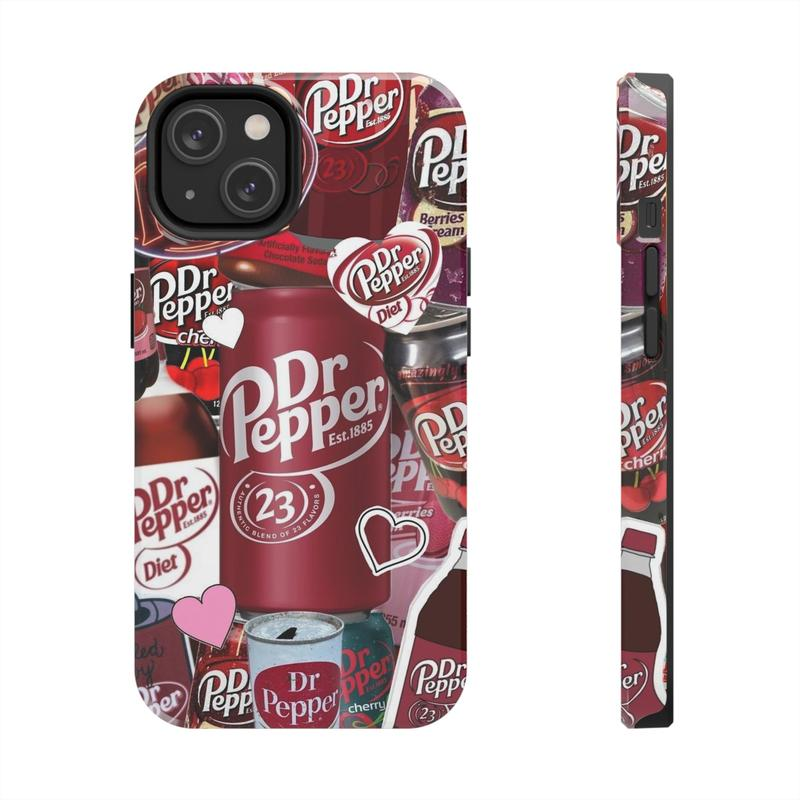 Red Dr Pepper Diet Tough Phone Case, Dr Pepper Aesthetic Case For iPhone And Samsung